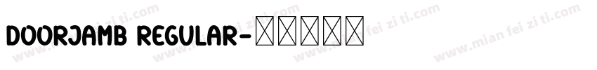 DoorJamb Regular字体转换
